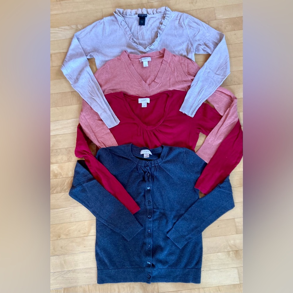 FOUR Ann Taylor & Loft Sweater Wardrobe XS